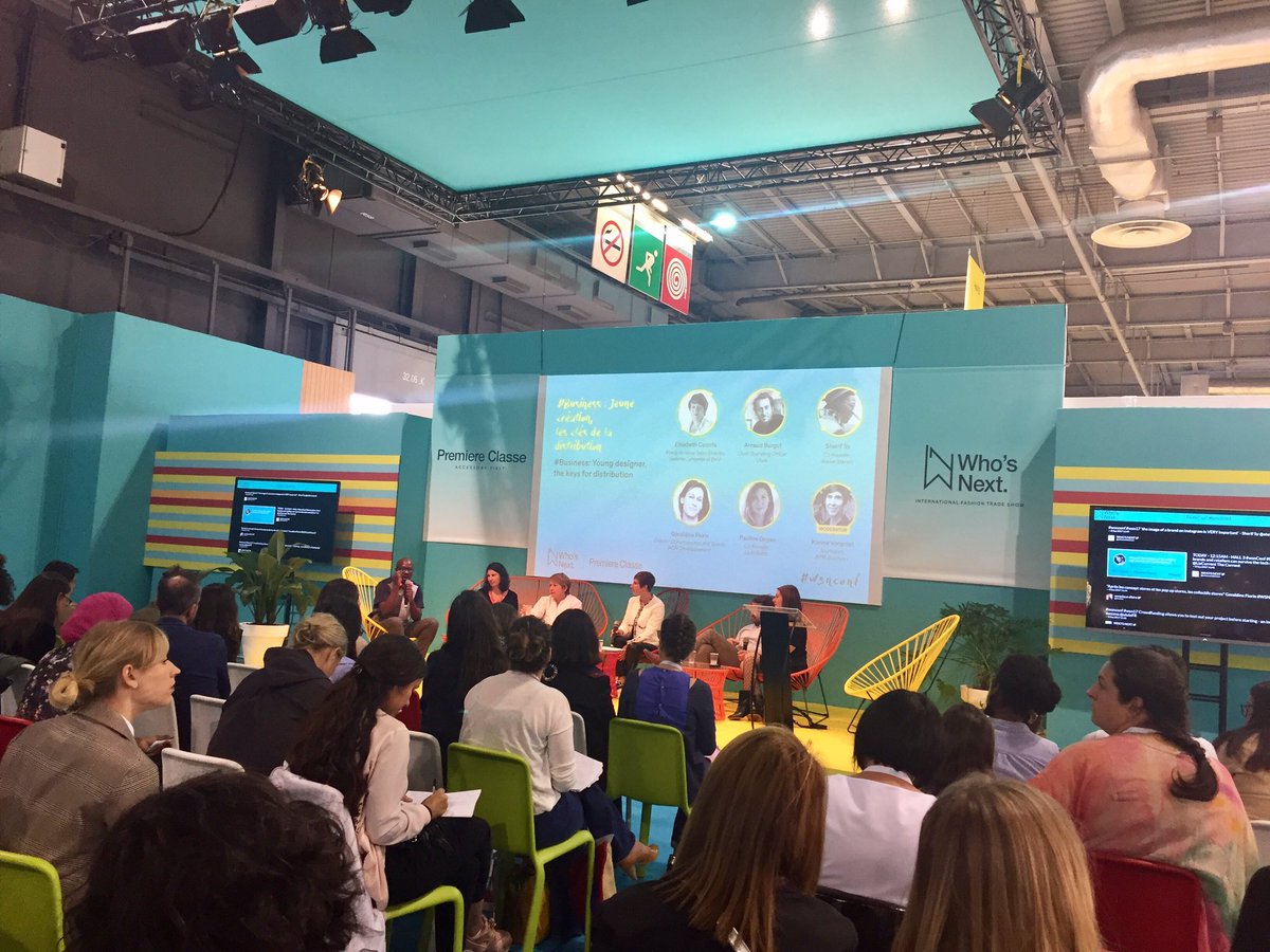 Majdanyc's tweet photo. Conférence sur le salon Who's Next @whosnextdotcom : Jeune création, les clés de la distribution #wsnconf #business @ALMA_DA_ONDA https://t.co/xCt0z57d2z