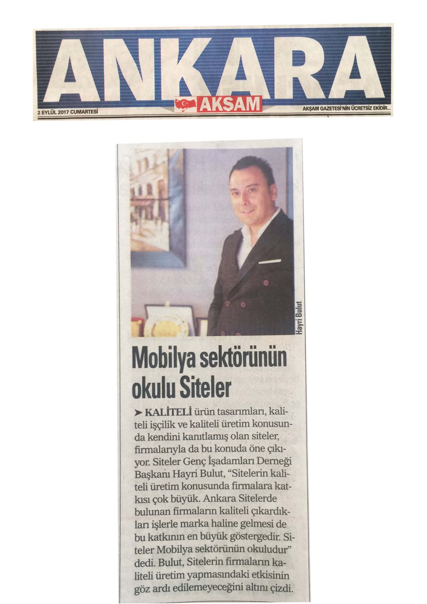 sitelergiad's tweet photo. Siteler-Giad Başkanı Hayri Bulut: "Mobilya sektörünün okulu Siteler." https://t.co/HKdaQm2CZ6