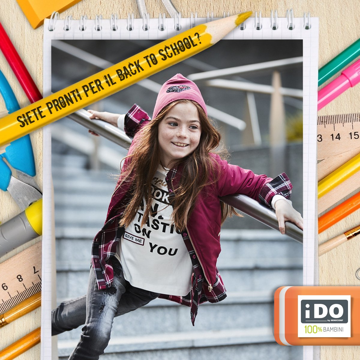 iDOkidswear's tweet photo. Siete pronti? 
Ancora pochi giorni e ne vedremo delle belle! 
#faccedabacktoschool 😁🎒 https://t.co/JUOjsdEp9y