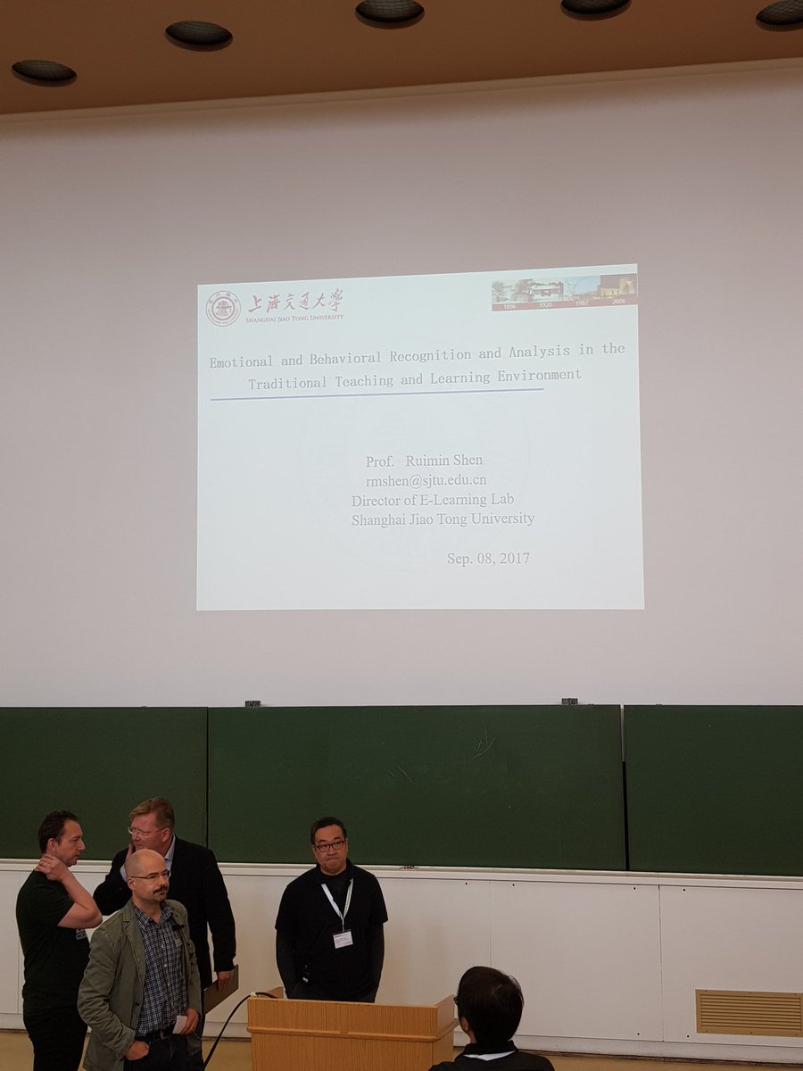 SRO_RUB's tweet photo. Letzte Keynote des Tages von Prof. Ruimin Shen: Emotional &amp; Behavioral Rcognition &amp; Analysis in the trad. Teaching &amp; Learning Environment https://t.co/LtzghbKrgZ
