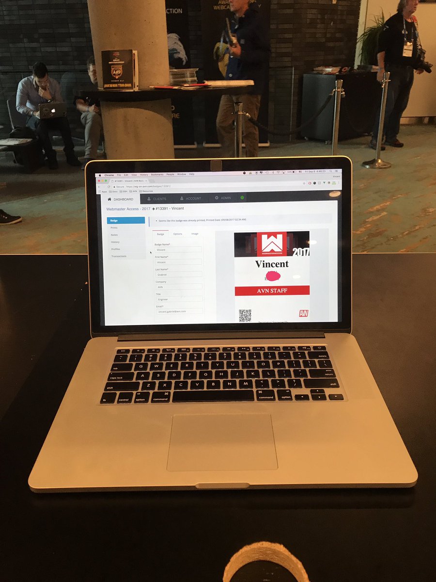 gabrielva's tweet image. One month of work to create our in house registration software running #nodejs & #feathersjs @nodejs @feathersjs first show running it. #wma