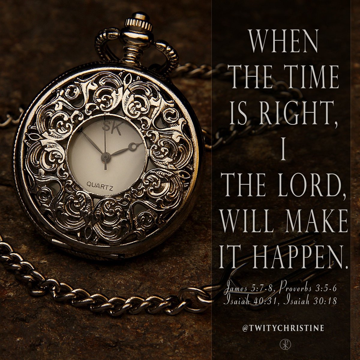 TwityChristine's tweet photo. I wait for the LORD, my soul doth wait, and in His word do I hope. - Ps 130:5
♥ #Ame #KJV #HolyBible https://t.co/uCo0OpKOJY