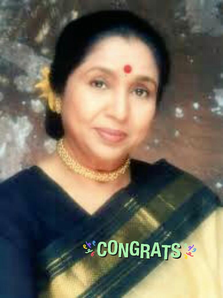 Happy birthday to asha bhosle ji 