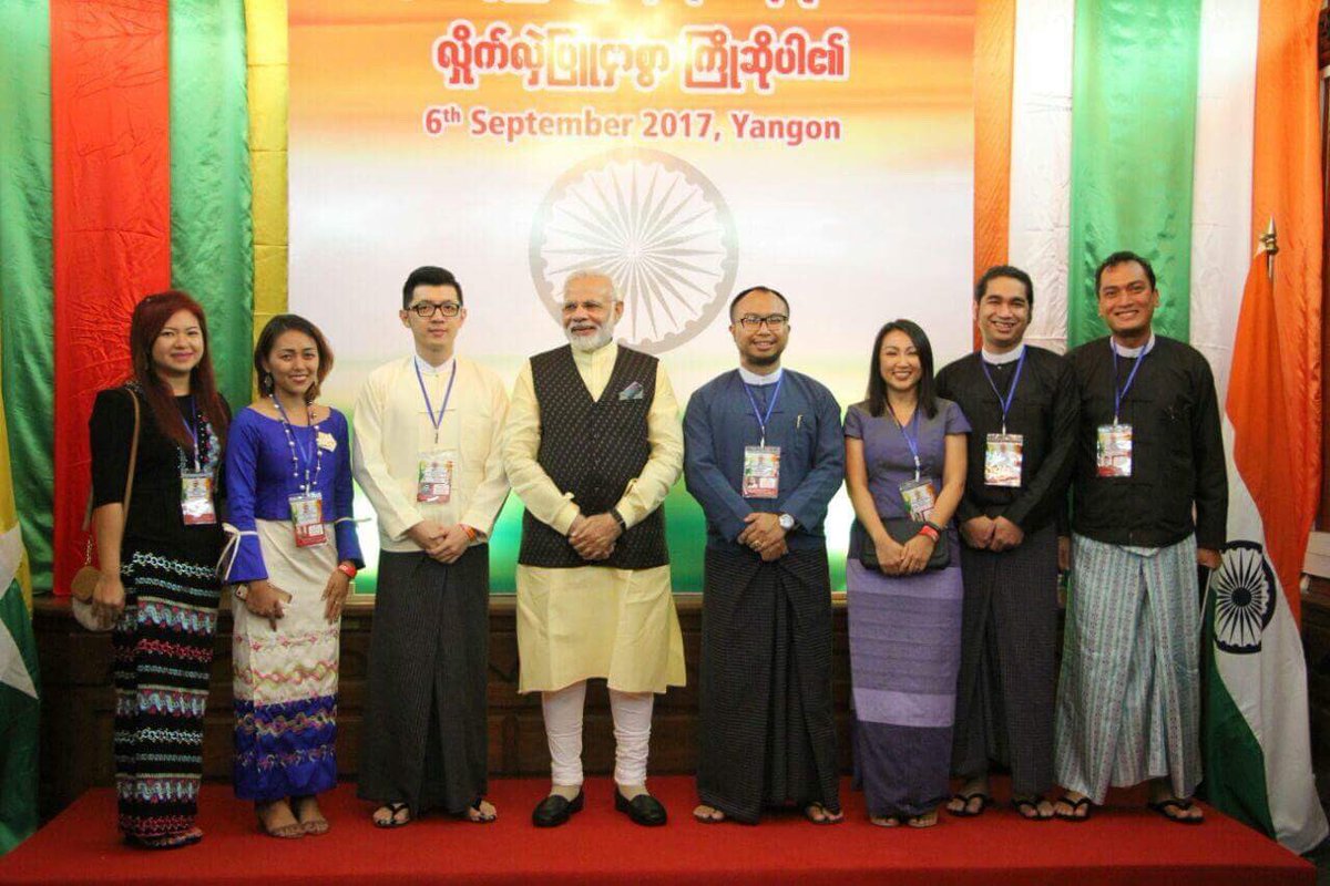 IndASEAN YouthSummit (@indiaasean) on Twitter photo #IndiaASEANYouthSummit alumni meet with Hon'ble <a href="/narendramodi/">Narendra Modi</a> ji durig his visit to Myanmar #IndiaASEANYouthSummit alumni meet with Hon'ble <a href="/narendramodi/">Narendra Modi</a> ji durig his visit to Myanmar