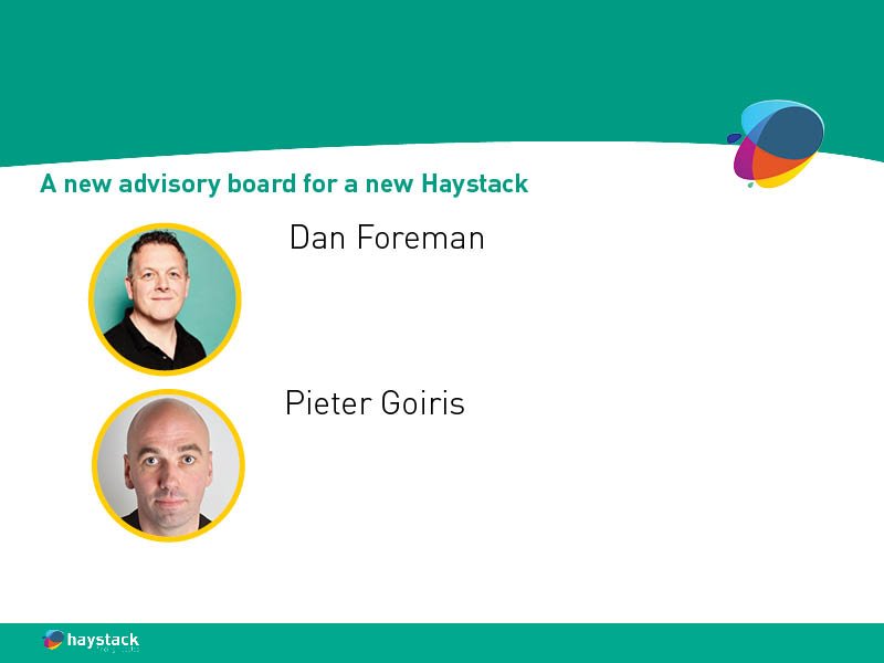 Breaking news: a new advisory board chaired by <a href="/winifredatwell/">Dan Foreman</a> and <a href="/Pietergoiris/">Pieter Goiris</a> for a new Haystack! Read more on haystack-international.com/news/general/n…