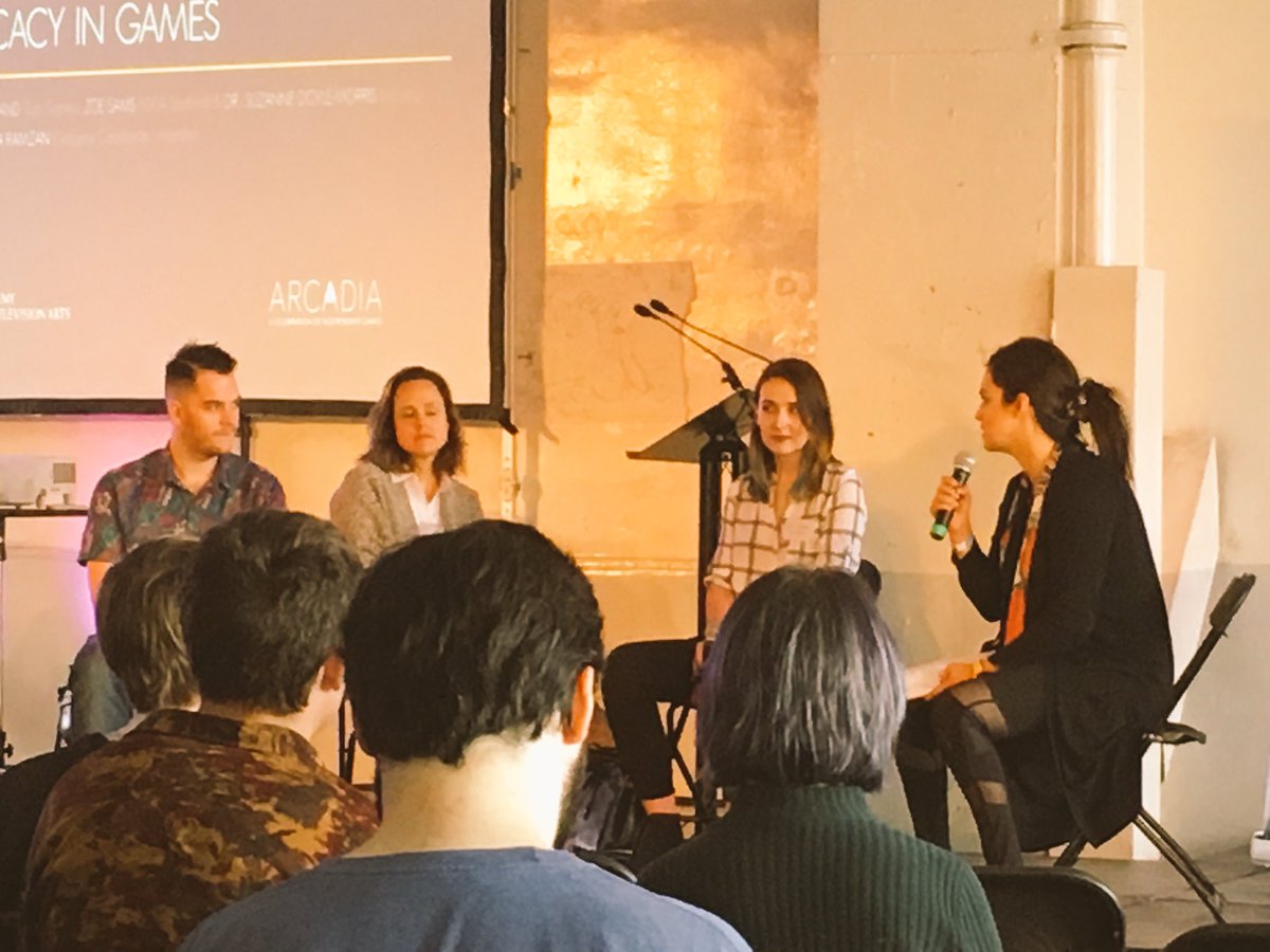 The first panel of the day will count with the triple threat of: <a href="/StevenTaarland/">Steven Taarland</a>, <a href="/zoegsams/">Zoë Sams 🏳️‍🌈</a> and Dr. Suzanne Doyle-Morris!
#ThisIsArcadia