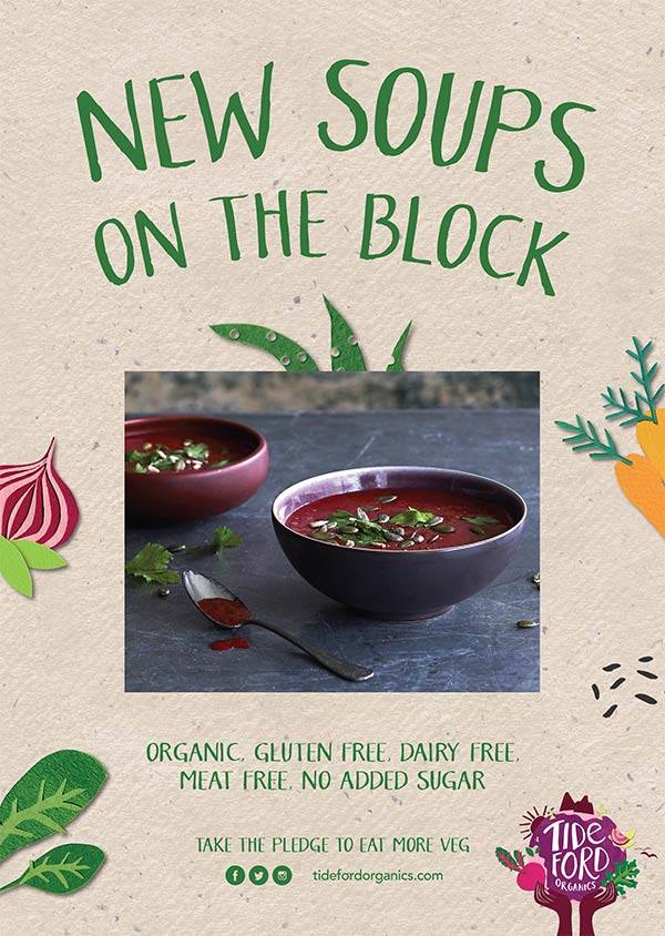 Tideford Organic Soup now available to take away!
Why not try some delicious, organic, locally produced soup this lunchtime? Only £2.95!