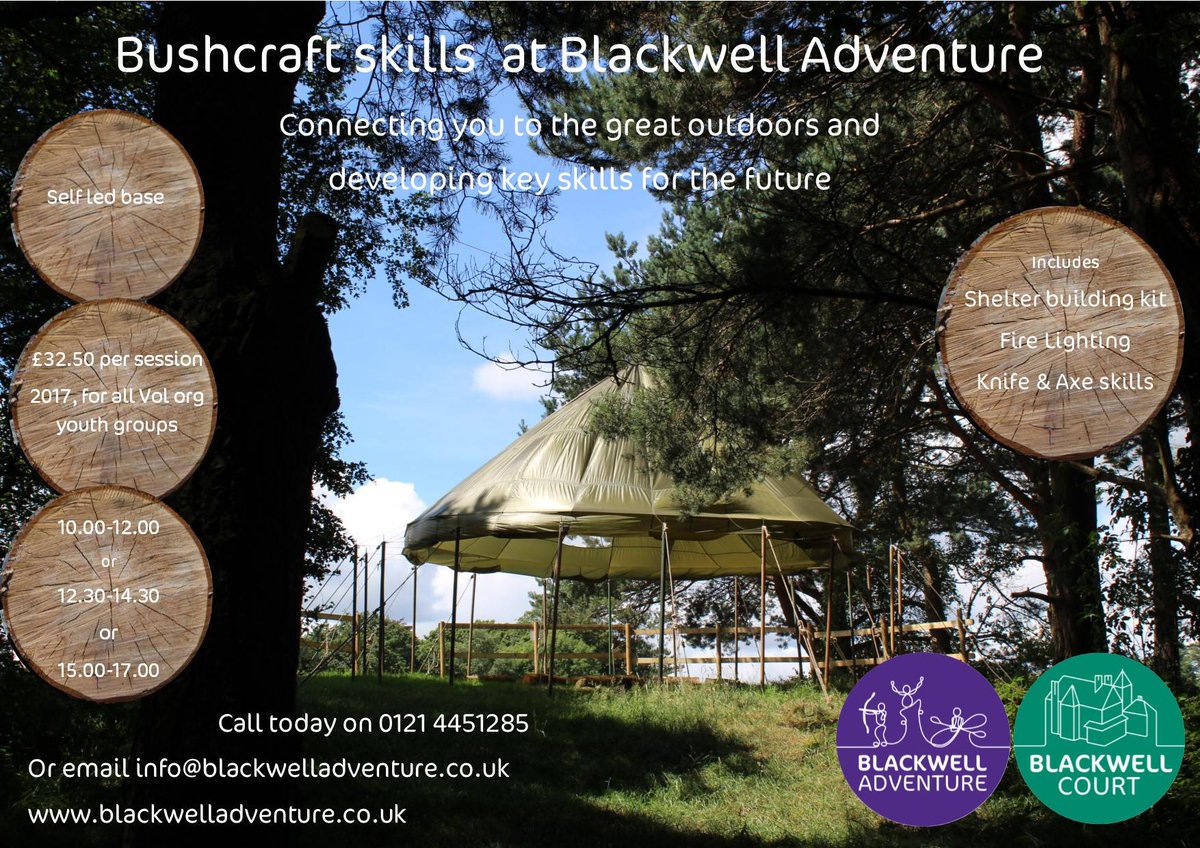 Blackwelladv's tweet photo. Very excited to launch our new bushcraft base! Contact us for more information #bushcraft #outdoors #inspire https://t.co/Vdhbjwtwo9