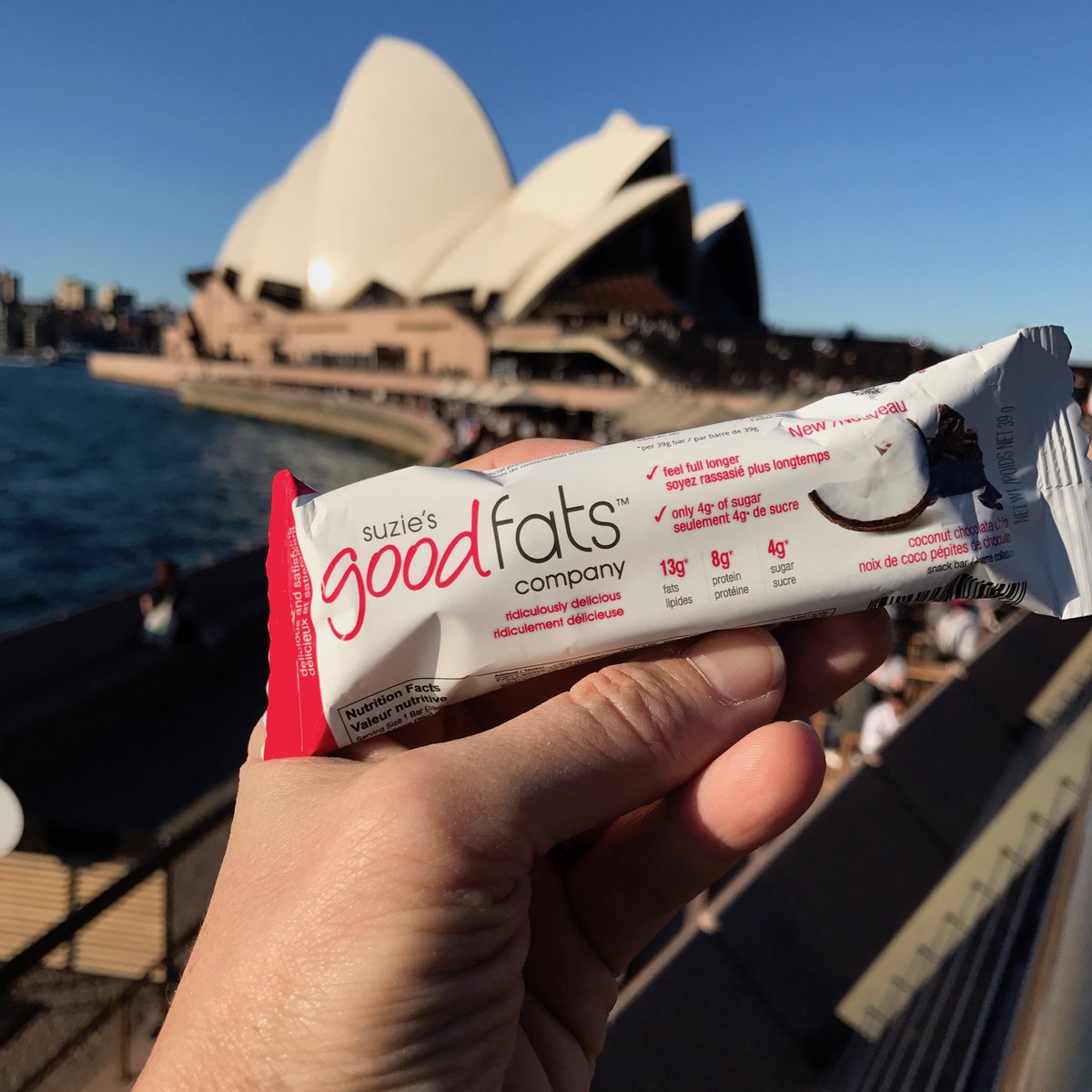 lovegoodfats's tweet photo. Suzie's good fats bars now in Australia!  World Tour :-) https://t.co/FjaCTasMro