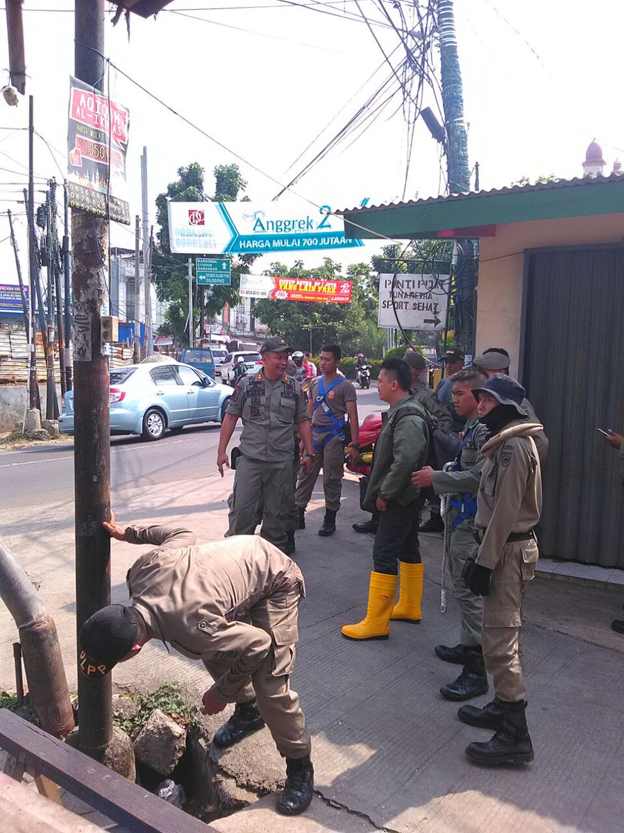 satgas jalan dan jembatan depok tweet media