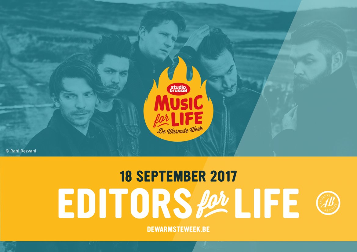 EditorsCol's tweet image. Announcing Editors for Life with stubru and #oxfam. All details here! -&amp;gt; stubru.be/music/komnaare…