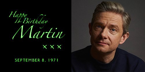 Sherlockology's tweet image. A hugely Happy Birthday today to the excellent Martin Freeman!