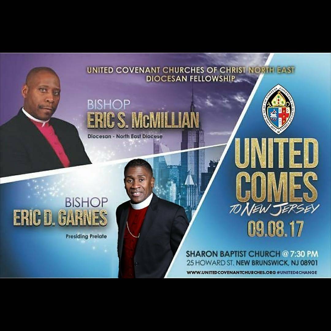 UnitedCovenant's tweet photo. Join Bishop McMillian and the North-East diocese at 25 Howard St. New Brunswick, NJ as United Comes to NJ today at 7:30pm #WeAreUnited https://t.co/ilVsvxp46n