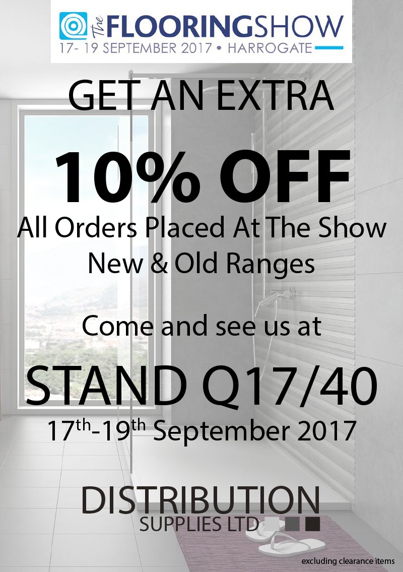 DistributionSL's tweet image. We cant wait for the The Flooring Show we will be offering 10% off all orders at the show come and see us on stand Q17/40