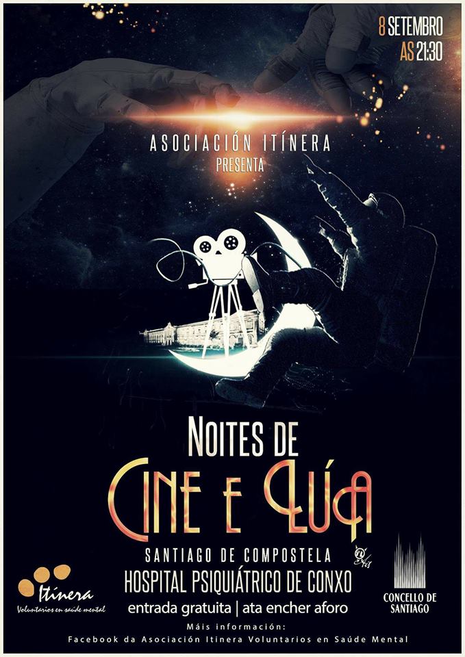 RedeCSCSantiago's tweet photo. #Lembrade Ás 21h30 quedamos no hospital psiquiatrico de Conxo para gozar de 'Noites de Cine e Lúa' #SemanaCultural https://t.co/M7MSlXGIcv
