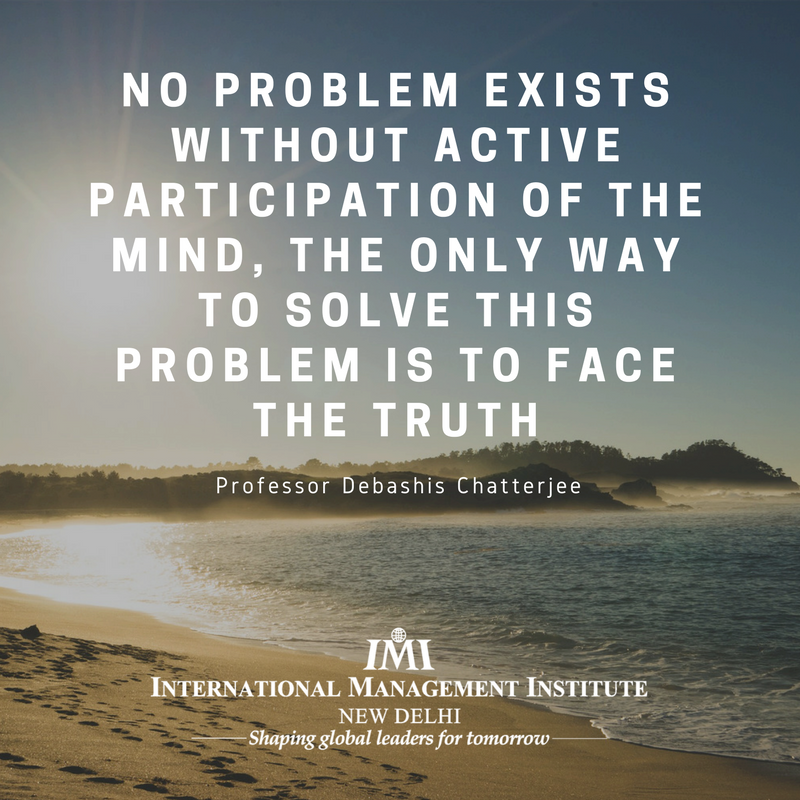 LeaderClinic's tweet photo. No problem exists without the active participation of the mind, The only way to solve this problem is to face the truth #IMILeadershipClinic https://t.co/avm1BLRhWz