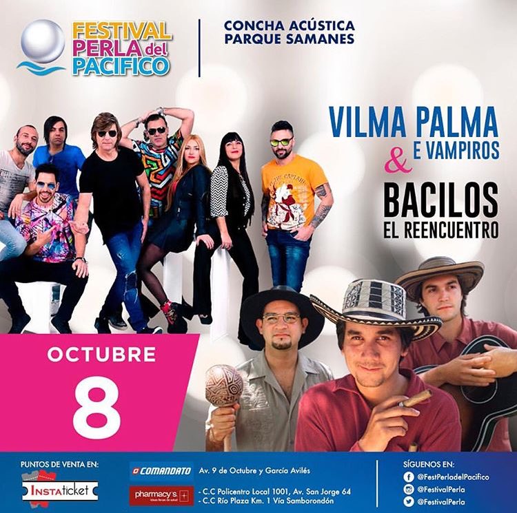 musicaGYE's tweet photo. 8 de Octubre: @VilmaPalma y #Bacilos el Reencuentro 🎶🙌🏼✨ 🎫
PREVENTA EN #INSTATICKET HASTA EL 10SEP VIP: 💰 $41.50
PREFERENCIA: 💰 $21.50 https://t.co/klaV9ys2He