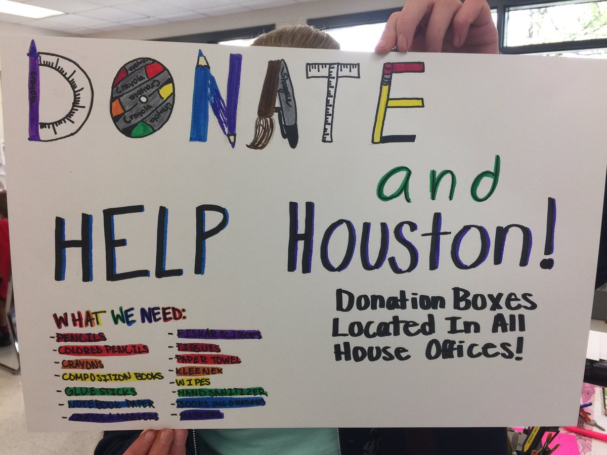 amy_stine's tweet photo. @LCPSFarmwell @FSMSSAC SAC is collecting school supplies for Houston! Sept. 11-14, boxes outside the house offices. #HelpforHouston #lcps18 https://t.co/wKSL8svcRv