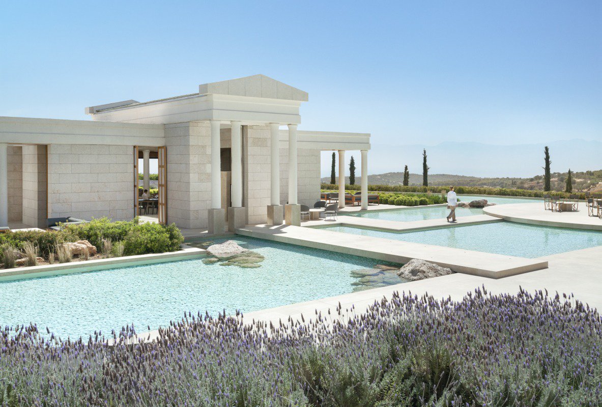Imagined as a modern day acropolis overlooking the timeless landscapes of Peloponnese, Amanzoe joins our selection - bit.ly/2wQgnFA