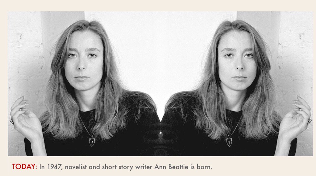 Happy birthday, Ann Beattie, setentinha. 