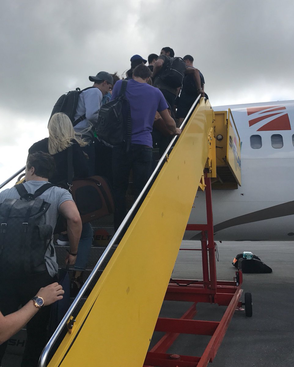 Florida Panthers players, staff, families &amp; pets were together on a team charter organized by owner Vinnie Viola today.