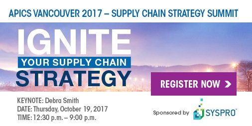 LAST DAY FOR EARLY BIRD PRICING.   Join us for the Vancouver supply chain event of the year.  Registration:  apics-vancouver.org/meetinginfo.ph…