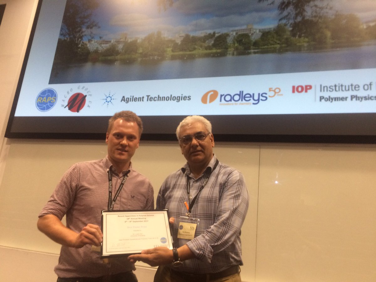 RAPS_Org's tweet photo. Congratulations to Lewis Hart from @UniofReading for winning our #RAPS2017 poster prize. https://t.co/c2FQPUJLgA