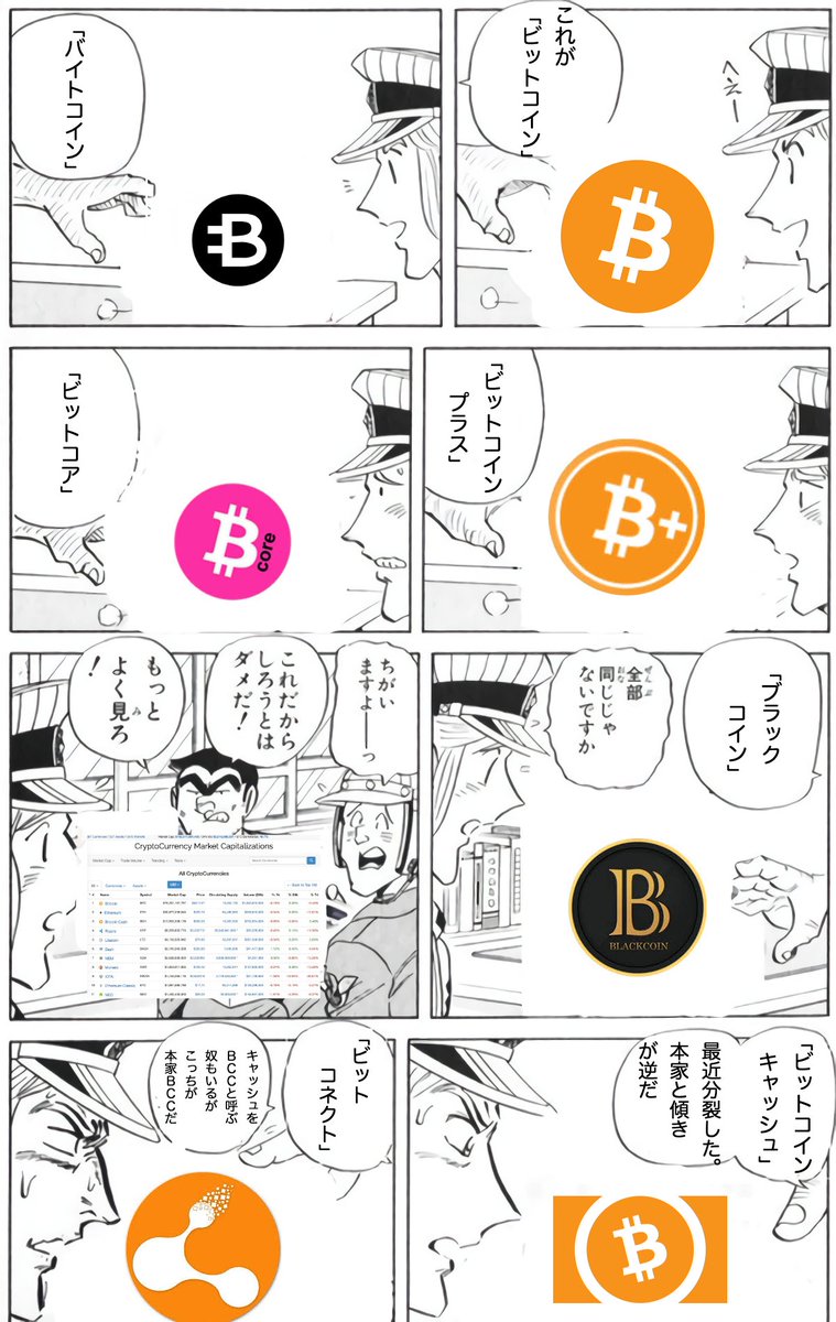 一般向けとマニアックな人向けに分けました #全部同じじゃないですかクソコラグランプリ #ビットコイン