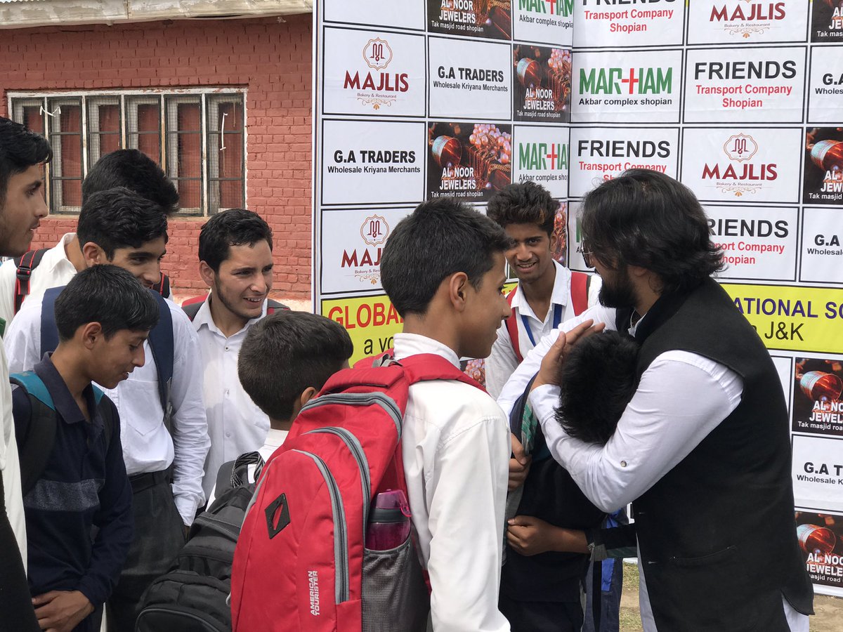 Touseefraina's tweet photo. Spent an awesome day with aspiring youngsters at Shopian today
 I am so happy to see kids playing, participating and showcasing their talent https://t.co/2Cp7GfzPJ7