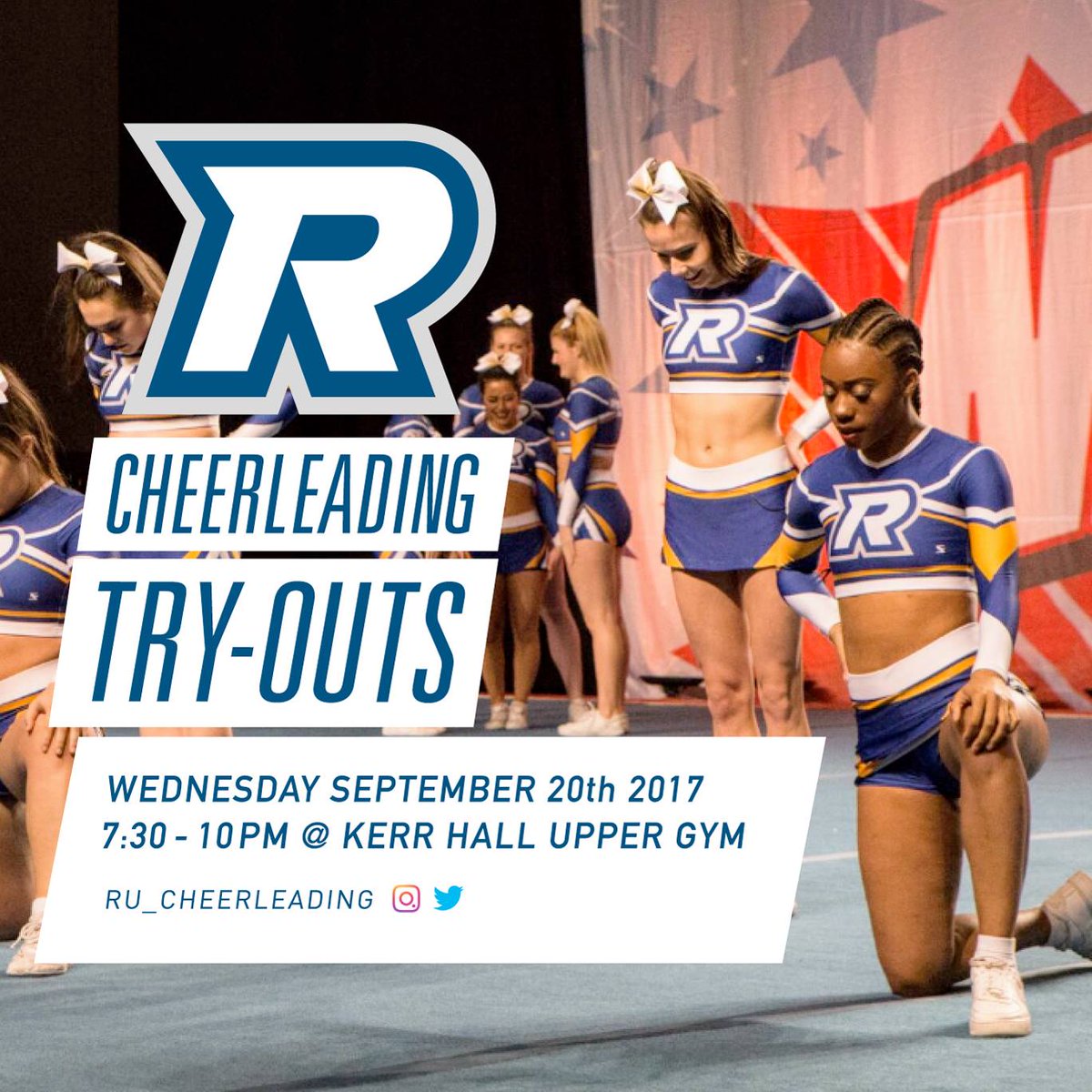 TRYOUTS will be on Wednesday, September 20th at 7:30PM in Kerr Hall Upper Gym!