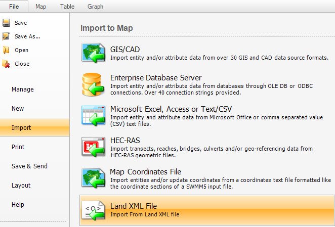 PCSWMM's tweet photo. We're working on a new tool to import LandXML files into #SWMM5 projects. Look for the new tool in our update later this month! #PCSWMM https://t.co/gTP61V13V9