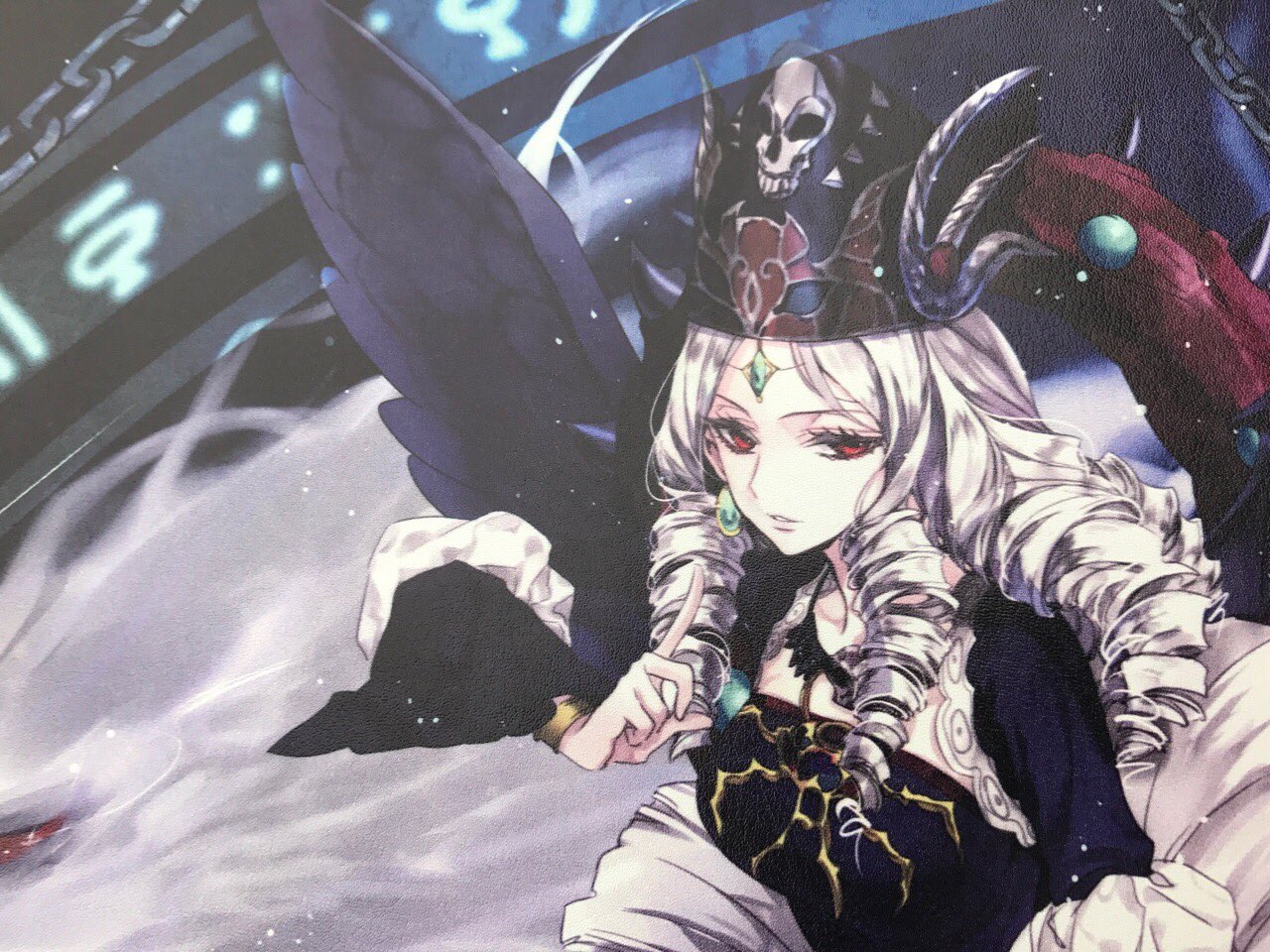 混沌の女神様 プリウマイティ大阪杯 混沌の女神の牛革製プレイマットです