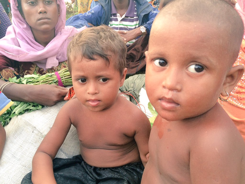 Some faces of #Rohingya refugee crisis. They survived and made it to #Bangladesh. Many have drowned while fleeing their homes in #Rakhine
