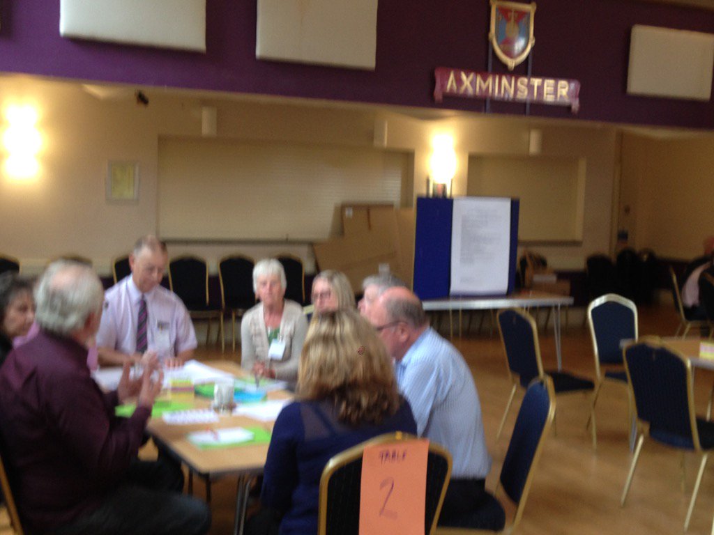 mcbeech's tweet image. Axminster Together community engagement session going well. Great turnout with passionate local people.