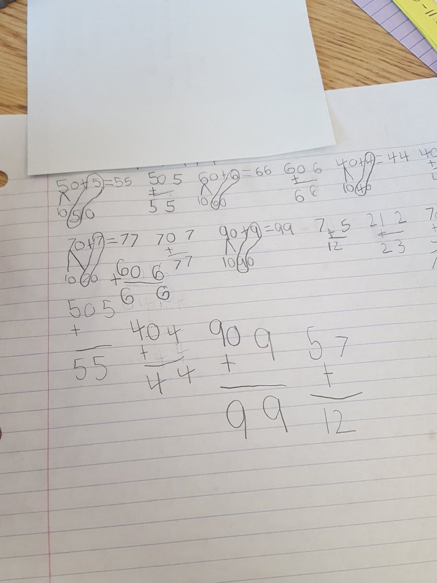 LeahMaconochie's tweet photo. You know you are doing something right when a student brings you math problem as a surprise! #pattingmyownback #unionrxi #2ndgrade #I♥️math https://t.co/1UhSa0Pc8d