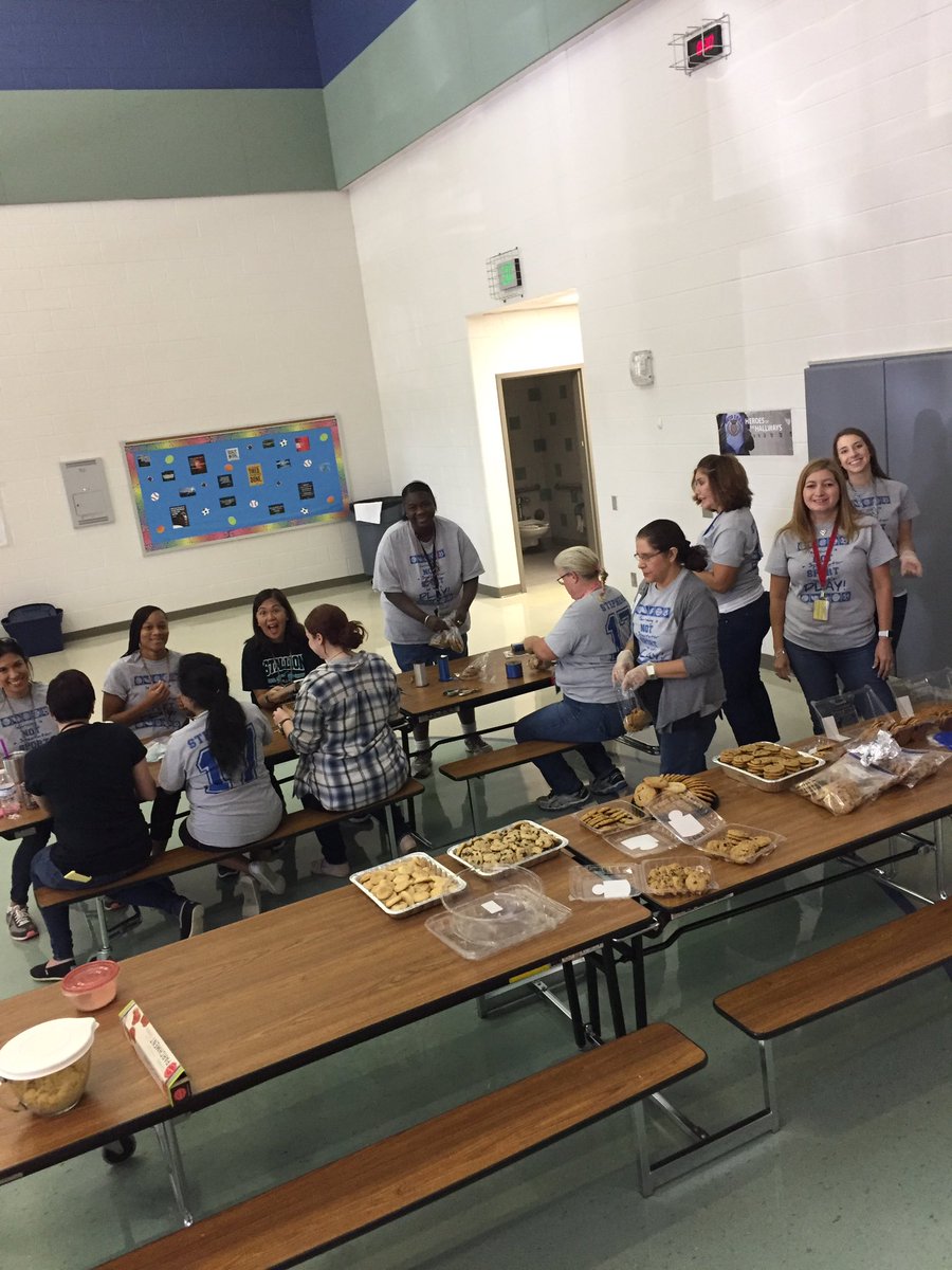 The SPED team is busy making cookies for our community #usestallions