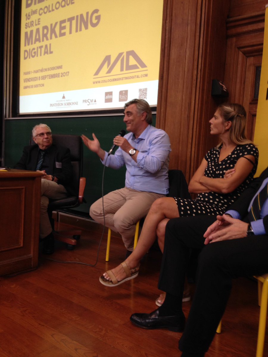 jflemoine's tweet photo. Comment modéliser les données collectées sur le consommateur ? Conférence de Marc Bidan au Colloque sur le Marketing Digital de La Sorbonne https://t.co/5Vmhpl4GxS