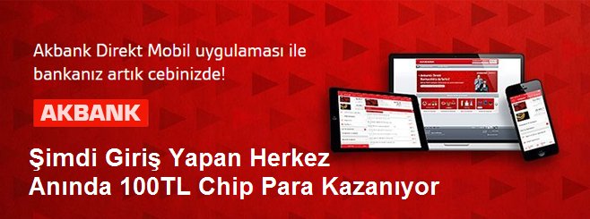 direkt-sube.com     Giriş Yapan Herkeze 100tl Hediye Veriliyor Teşekkürler Akbank. Ben girdim Şimdi 100 TL Yuklendı