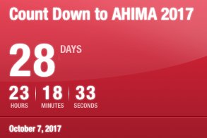 Brad_Justus's tweet image. Just 28 Short Days Until #AHIMACon17 In Los Angeles!!! Will I See You There? #HIMsocial