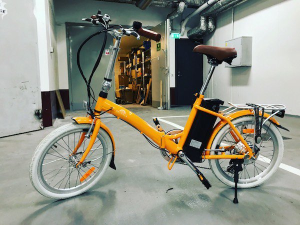 Thank you Kringla for the folding bike in support of the Urban Health Bike Data Tour 7-22 Sept in Sweden. #globalgoalslab