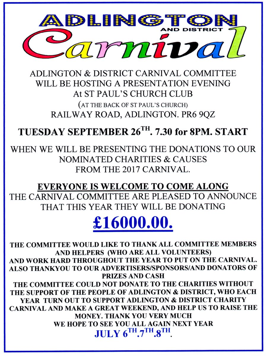 Adlington Carnival tweet media