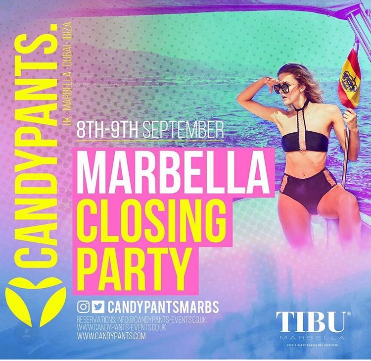 It's the last <a href="/CandypantsMarbs/">Candypants Marbella</a> party at #Marbs no.1 club #Tibu tonight! 💗🍭🥂 If you're in #PuertoBanus get in touch ✨ 
📱VIP: +34 662 511 236