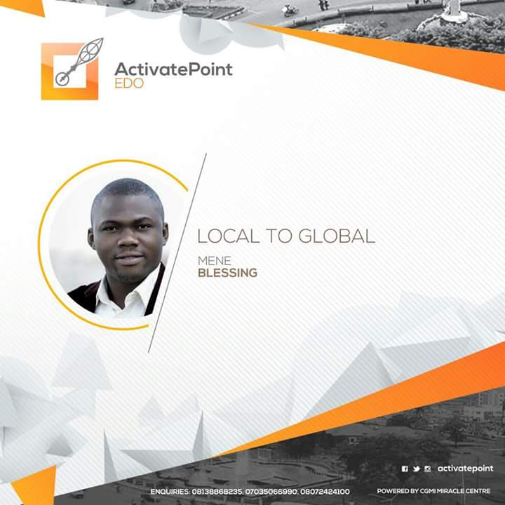 AustinSpksImpct's tweet photo. 11am Sat 09:09 '11 
Activate Point #EdoToTheWorld #LocalToGlobal #StartupPotential @BIUpresident @rhodymite_ @UnusualTeajay https://t.co/MK3g15quHp