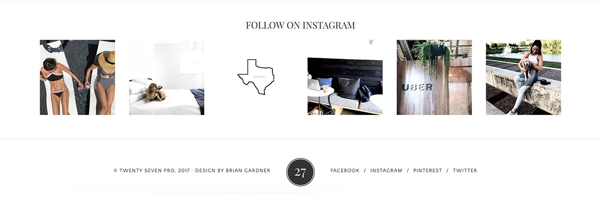 How to Add an Instagram Feed to Your Site Footer —> b.rian.rocks/2eSIiQD #genesiswp