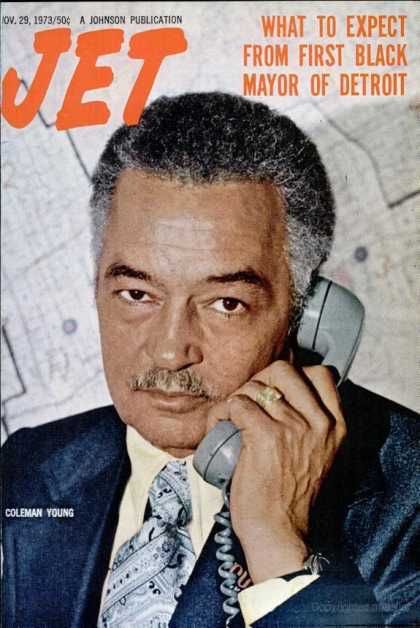 Coleman A. Young rose from the concrete jungle of Black Bottom to become Detroit's first black mayor in 1974, & remained there until 1994.