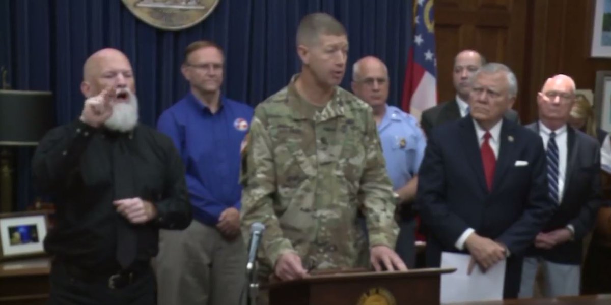 11AliveNews's tweet photo. RT @KristenBReed LIVE | @GovernorDeal @NationalGuard are being flown in to assist with #HurricaneIrma #11Alive… https://t.co/7f6JFKKukz https://t.co/zDrG5N849k