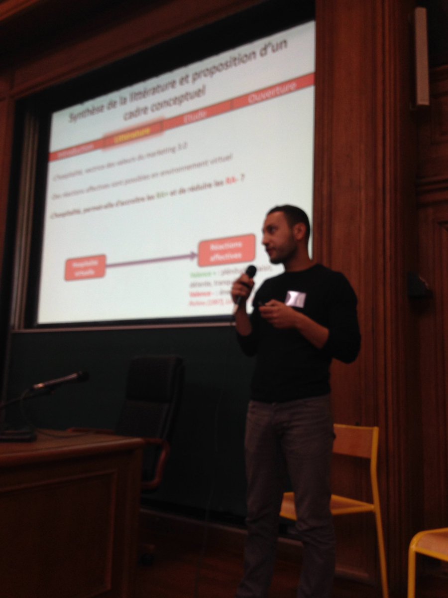 jflemoine's tweet photo. Comment développer l'hospitalité sur un site web ? Soffien Bataoui  au Colloque sur le Marketing Digital https://t.co/xES22Mx55L