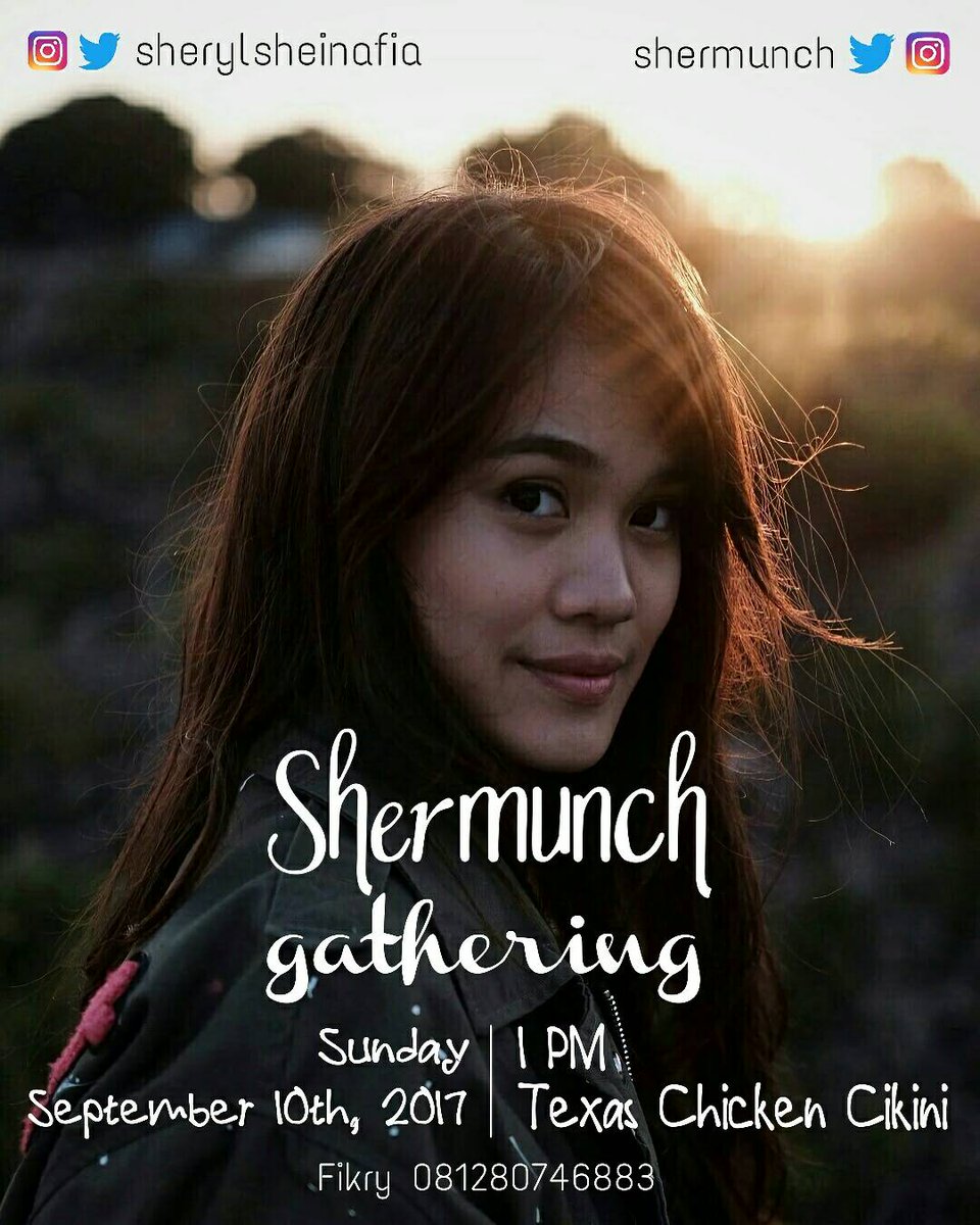 shermunchDPK's tweet photo. Gathering @shermunch !! 
Minggu, 10 September 2017 Mulai Pkl. 13:00 WIB - Selesai di Texas Chicken Cikini - Jakarta.

Sampe ketemu yee 😙🙆 https://t.co/cwX2YvbsB2