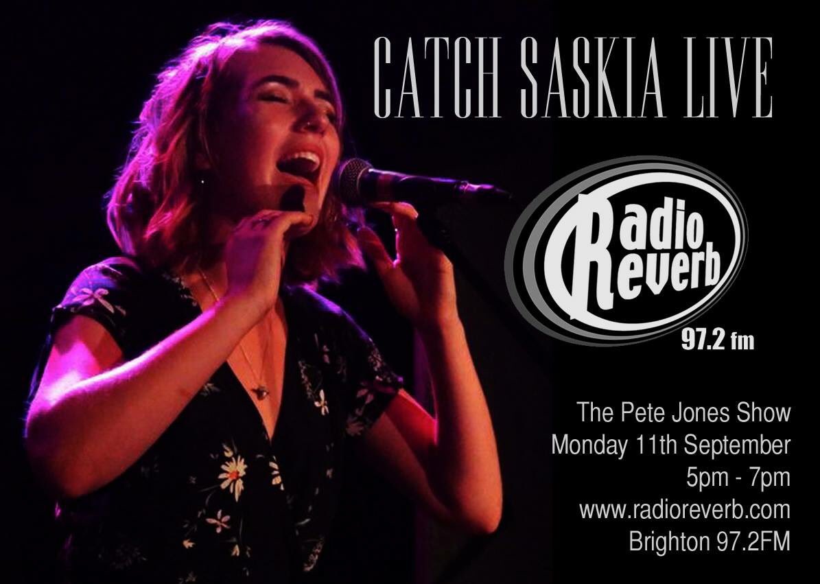 SaskiaMuusic's tweet image. Catch me talk about my new single and upcoming show @petejonesshow this Mon @radioreverb 5pm-7pm

#Brighton 97.2FM / radioreverb.com