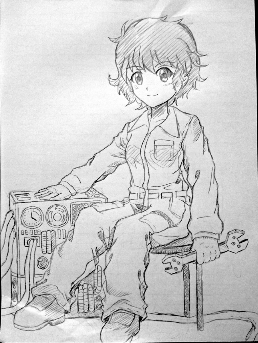 アナログ 機械いじりのスズキ
#ガルパン版深夜のお絵描き60分一本勝負
#ガルパン版深夜のお絵描き60分一本勝負_20170908
#ガルパン